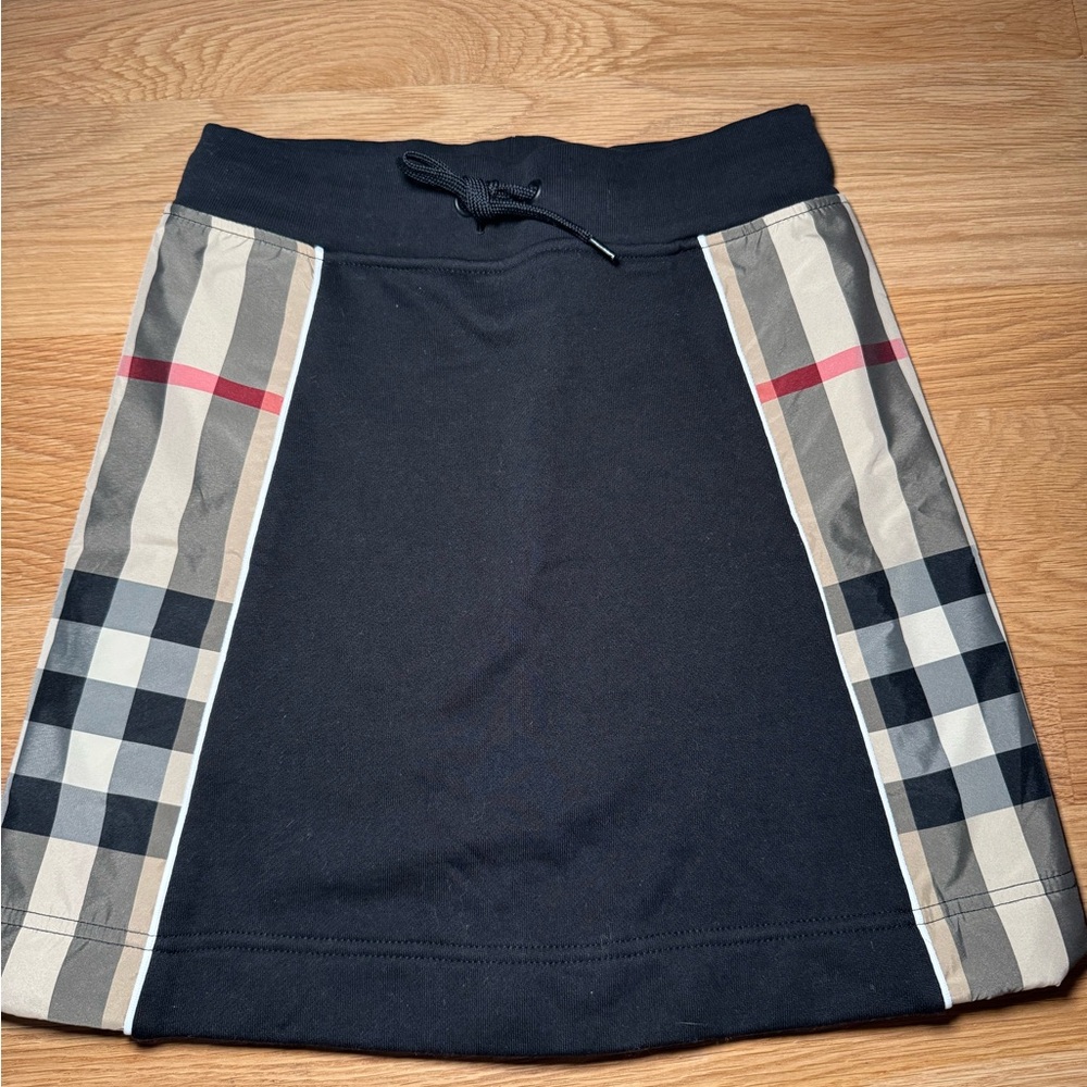 BURBERRY KIDS SKIRT WITH CHECK ACCENTS